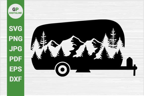 Camper, Forest, Mountain SVG: A Versatile Design Asset for Modern Creators and Businesses