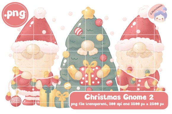 Christmas Gnome 2: A Versatile Clipart for Creative and Commercial Projects