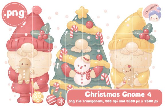 Christmas Gnome 4: A Versatile Clipart for Creative Projects and Digital Design