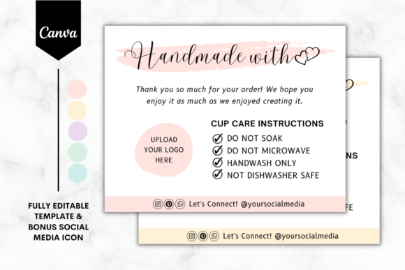Cup Care Instruction Canva Template 2: A Practical Solution for Businesses
