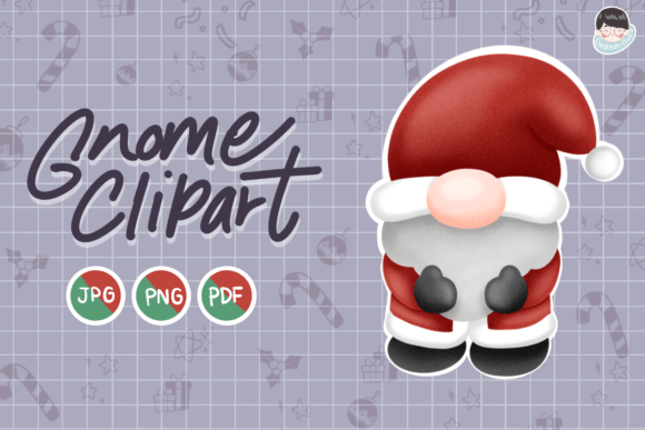 Gnome Christmas, Merry Christmas Clipart: A Versatile Digital Asset for Festive Creations
