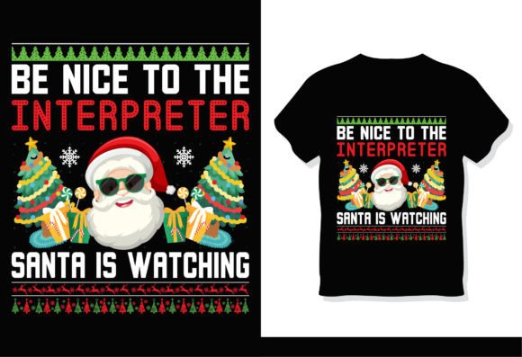 Interpreter Santa Christmas T-Shirt: A Unique Twist on Holiday Apparel