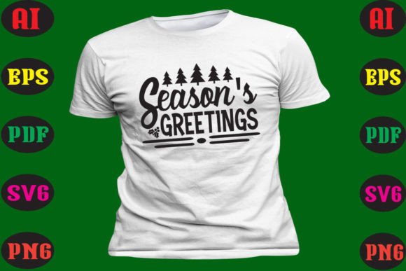 Season's Greetings SVG Design for DIY and Handmade Creations